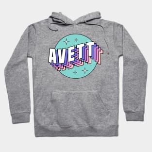 Avett - Colorful Layered Retro Letters Hoodie